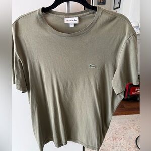 Lacoste Khaki Regular Fit Tee